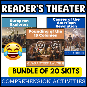 Preview of American Revolution, 13 Colonies, Explorers Skits Reader's Theater Dramatic Play