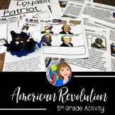 American Revolution Activity for 5th Grade Social Studies