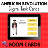 American Revolution BOOM Cards History Review Activity
