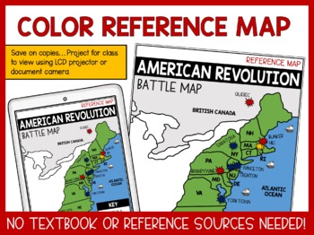 american revolutionary war map