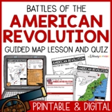 American Revolution Battle Map Activity & Lesson | Revolut