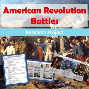Preview of American Revolution Battle Research Project