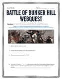 American Revolution - Battle of Bunker Hill - Webquest with Key