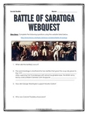 American Revolution - Battle of Saratoga - Webquest with Key