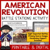 American Revolution Battles Activity | Revolutionary War R