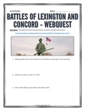 American Revolution - Battles of Lexington and Concord - W