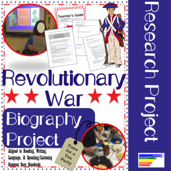 Preview of American Revolution Historical Figures Research Project