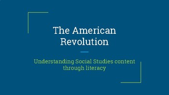 Preview of American Revolution Book Study descriptions