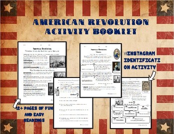 Preview of American Revolution Booklet