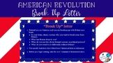 American Revolution Break Up Letter