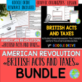 American Revolution British Acts and Taxes BUNDLE