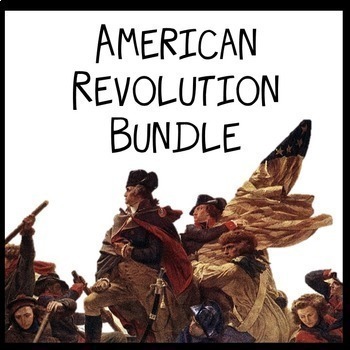 Preview of American Revolution Bundle of Activities with Google Slides