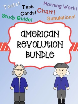 Preview of American Revolution Bundle (Causes, Major Battles, and People)