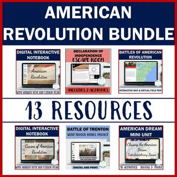 Preview of American Revolution Bundle: Early American History Revolutionary War