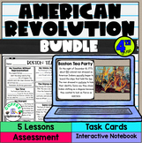 American Revolution Bundle: Lessons, Activities, Test and 