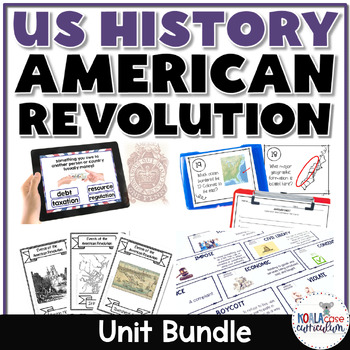 Preview of American Revolution Activity Bundle