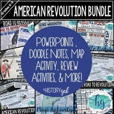 American Revolution Bundle of Doodle Notes, Maps, Activiti