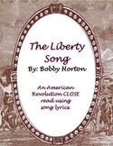 American Revolution CLOSE Read Using Song Lyrics: The Libe