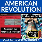American Revolution Card Sort and STEM Activities Bundle