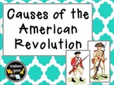 American Revolution Causes PowerPoint and Chart