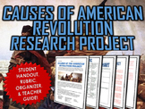 American Revolution Causes - Project with Rubric and Teach