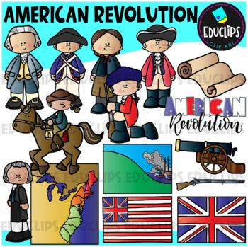 Preview of American Revolution Clip Art Set {Educlips Clipart}