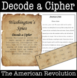 American Revolution Coded Cipher Activity