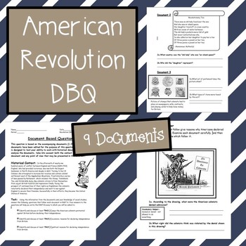 Preview of American Revolution DBQ