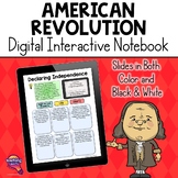 American Revolution DIGITAL Interactive Notebook American History
