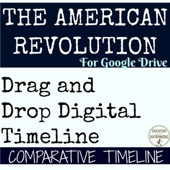 Preview of American Revolution Digital Comparative Timeline for Google Drive