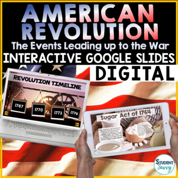 Preview of American Revolution Distance Learning Google Classroom |  Google Slides