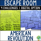 American Revolution Escape Room Activity, Causes of US Rev