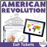 American Revolution Exit Tickets | Printable and Digital