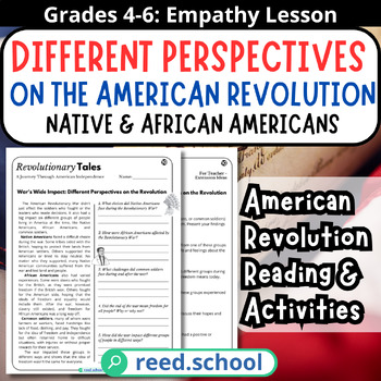Preview of American Revolution: Impact on Different Groups - Perspective Lesson Grades 4-6