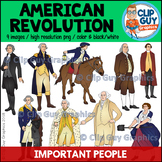 American Revolution Important People Clip Art Bundle {Clip