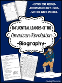 American Revolution Influential Leaders Biography