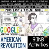 American Revolution Interactive Notebook Activities | Incl