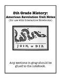 American Revolution Interactive Notebook and Foldable Files