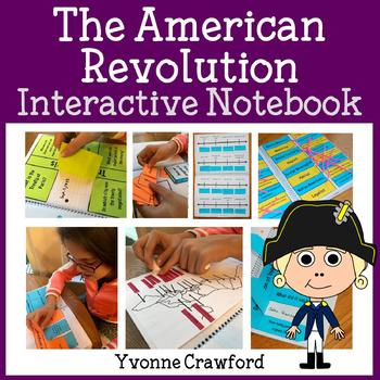 Preview of American Revolution Interactive Notebook with Scaffolded Notes | Guided Notes