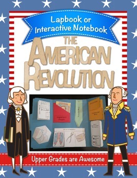 Preview of American Revolution Lapbook/Interactive Notebook - Grades 4-8