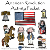 American Revolution Activity Packet Printable Worksheets