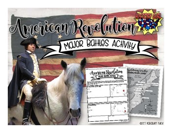 Preview of American Revolution Major Battles Activity