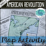 American Revolution Map Activity (Print and Digital)