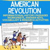 American Revolution No-prep Packet: Informational History 