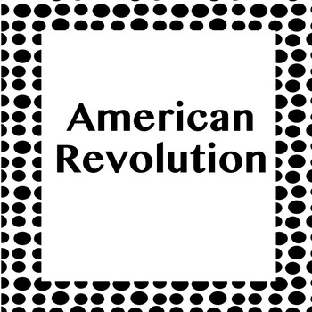 Preview of American Revolution Notes - Powerpoint