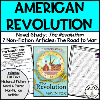 Preview of American Revolution Reading Passages Digital Escape Room & Historical Fiction