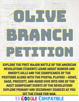 Preview of American Revolution - Olive Branch Petition Guided Reading!