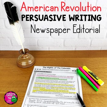 Preview of American Revolution Primary Documents & Persuasive Writing Unit