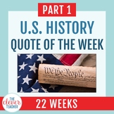 U.S. History Quote of the Week: Part 1 (1492–1871)