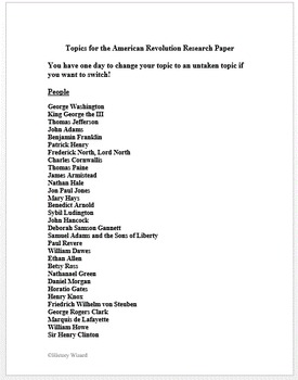 american research paper topics